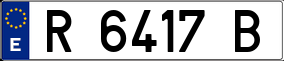 Trailer License Plate